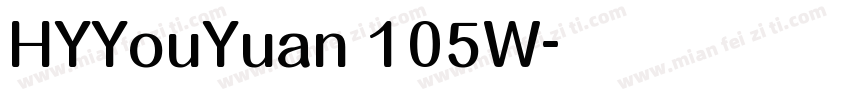 HYYouYuan 105W字体转换